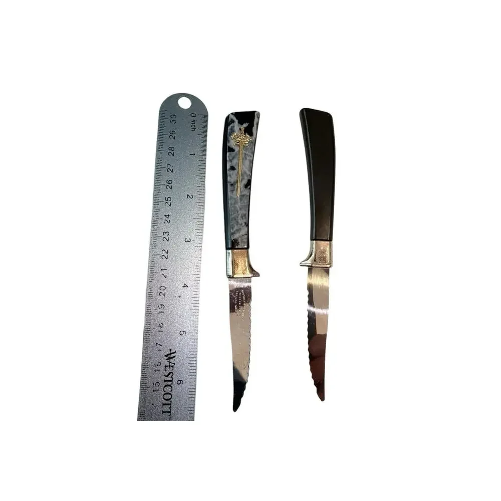 Swords Of Camelot Lifetime Cutlery Sheffield England 12 Stainless Steel Knives